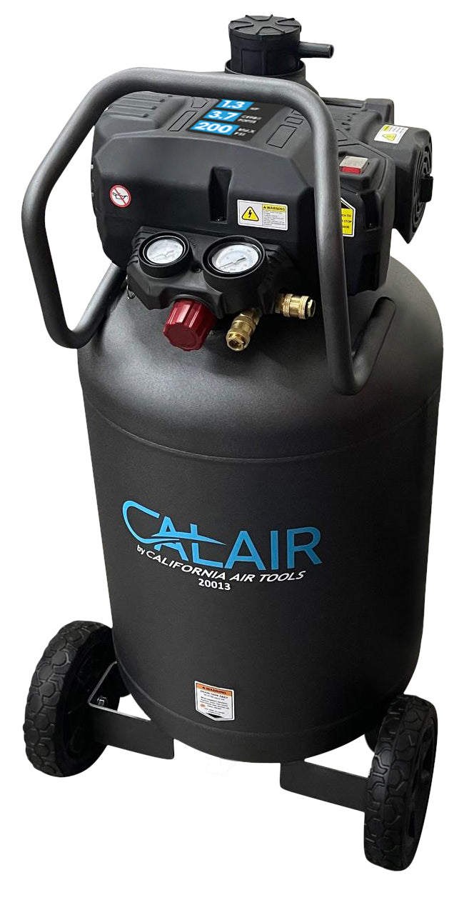 California Air Tools CALAIR-20013 1.3 HP High Pressure Oil-Free 20 Gallon Air Compressor, 200 PSI