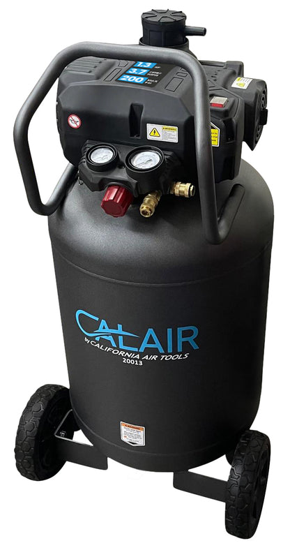 California Air Tools CALAIR-20013 1.3 HP High Pressure Oil-Free 20 Gallon Air Compressor, 200 PSI