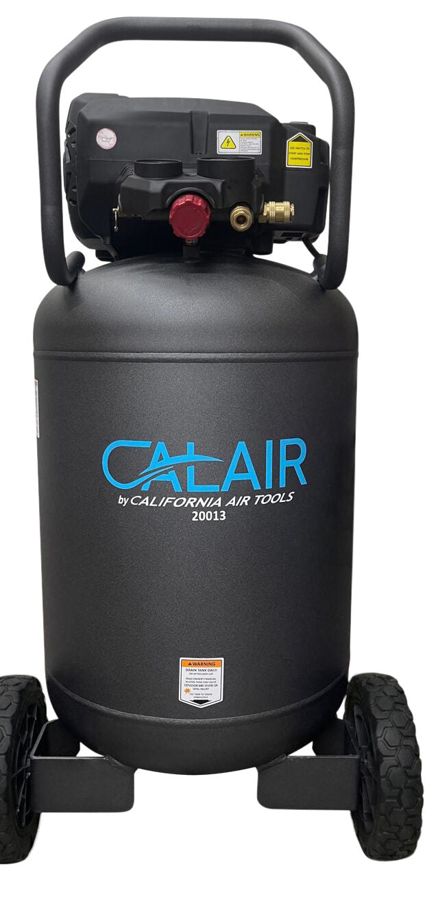 California Air Tools CALAIR-20013 1.3 HP High Pressure Oil-Free 20 Gallon Air Compressor, 200 PSI