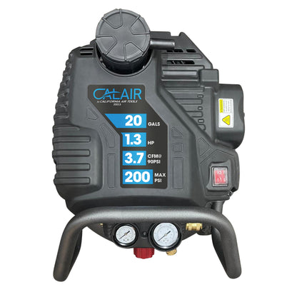 California Air Tools CALAIR-20013 1.3 HP High Pressure Oil-Free 20 Gallon Air Compressor, 200 PSI
