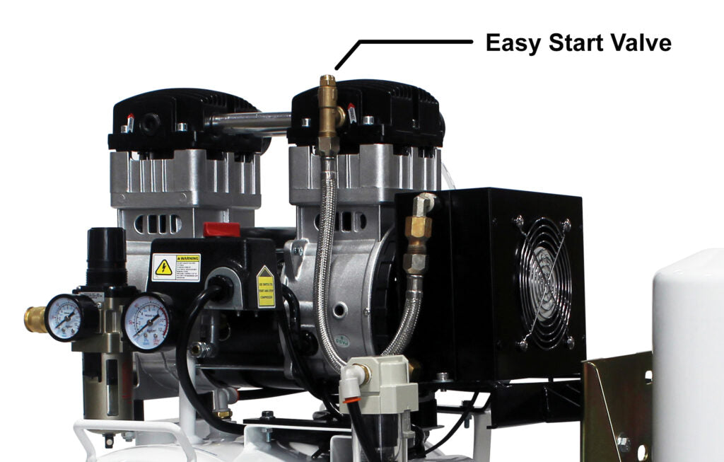 California Air Tools 20040DSMADC Powerful 4.0 HP SMART Ultra Quiet & Oil-Free 20 Gallon Air Compressor with 98% Air Dryer & Automatic Drain Valve – 220V