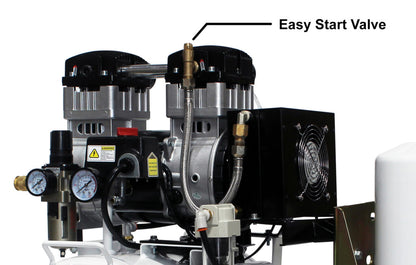 California Air Tools 20040DSMADC Powerful 4.0 HP SMART Ultra Quiet & Oil-Free 20 Gallon Air Compressor with 98% Air Dryer & Automatic Drain Valve – 220V