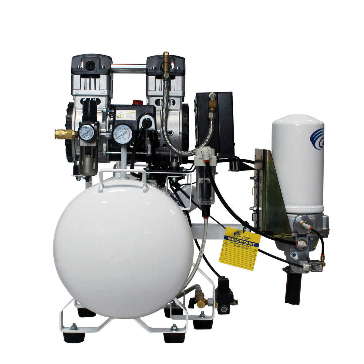 California Air Tools 10020HDCADC-22060 Ultra Quiet 2.0 HP Oil-Free 10-Gallon Air Compressor with 98% Air Drying System and Automatic Drain – 220V 60Hz