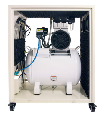 California Air Tools 10020SPCAD Ultra Quiet 2.0 HP Oil-Free 10 Gallon Air Compressor with Automatic Drain Valve in Sound Proof Cabinet