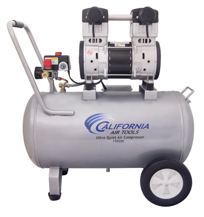 California Air Tools 15020C-22060 Ultra Quiet 2.0 HP Oil-Free 15 Gallon Air Compressor – 220V