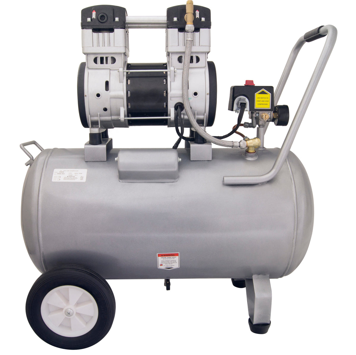 California Air Tools 15020C-22060 Ultra Quiet 2.0 HP Oil-Free 15 Gallon Air Compressor – 220V