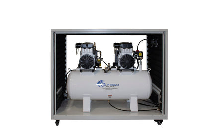 California Air Tools 20040DSPCAD Powerful 4.0 HP Ultra Quiet & Oil-Free 20 Gallon Air Compressor with 80% Air Drying System & Automatic Drain – Soundproof Cabinet, 220V