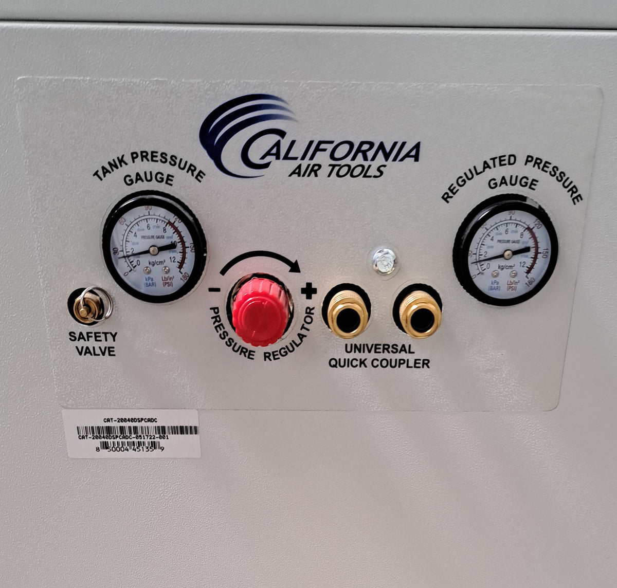 California Air Tools 20040DSPCAD 4.0 HP Ultra Quiet Oil-Free 20 Gallon Air Compressor with 80% Air Dryer, Automatic Drain & Soundproof Cabinet