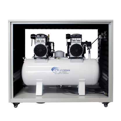 California Air Tools 20040DSPCADC Powerful 4.0 HP Ultra Quiet & Oil-Free 20 Gallon Air Compressor with 98% Air Drying System & Automatic Drain – Soundproof Cabinet, 220V