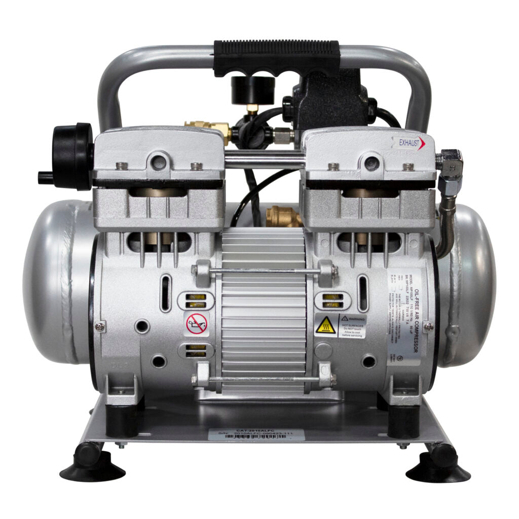 California Air Tools 2010ALFC Ultra Quiet 1.0 HP Oil-Free Lightweight 2-Gallon Air Compressor – Industrial Series