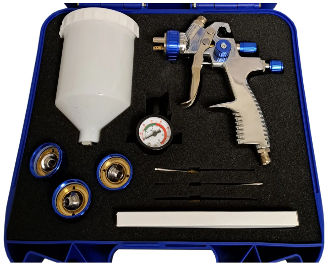 California Air Tools CAT-33000K LVLP Spray Gun Kit with 4 Nozzle Sizes