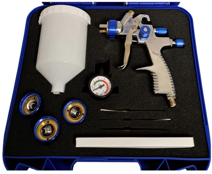 California Air Tools CAT-33000K LVLP Spray Gun Kit with 4 Nozzle Sizes