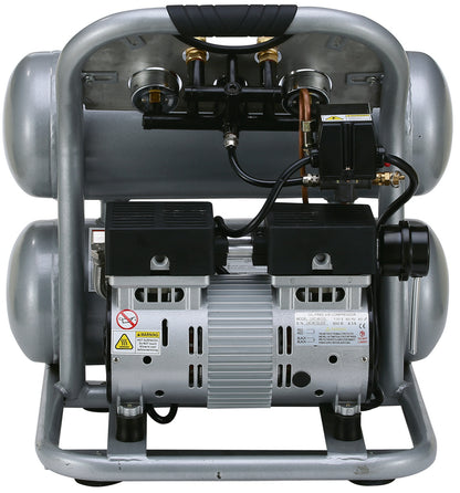California Air Tools 4610S Ultra Quiet 1.0 HP Oil-Free Lightweight 4.6-Gallon Air Compressor – 4-Pack Bundle