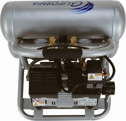 California Air Tools 4610S Ultra Quiet 1.0 HP Oil-Free Lightweight 4.6-Gallon Air Compressor – 4-Pack Bundle