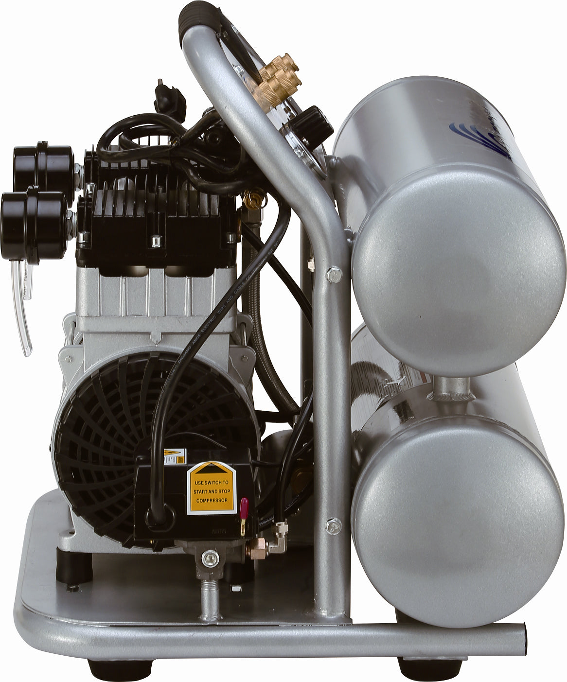 California Air Tools 4620AC-22060 Powerful 2.0 HP Ultra Quiet & Oil-Free 4.6 Gallon Air Compressor – 220V 60Hz
