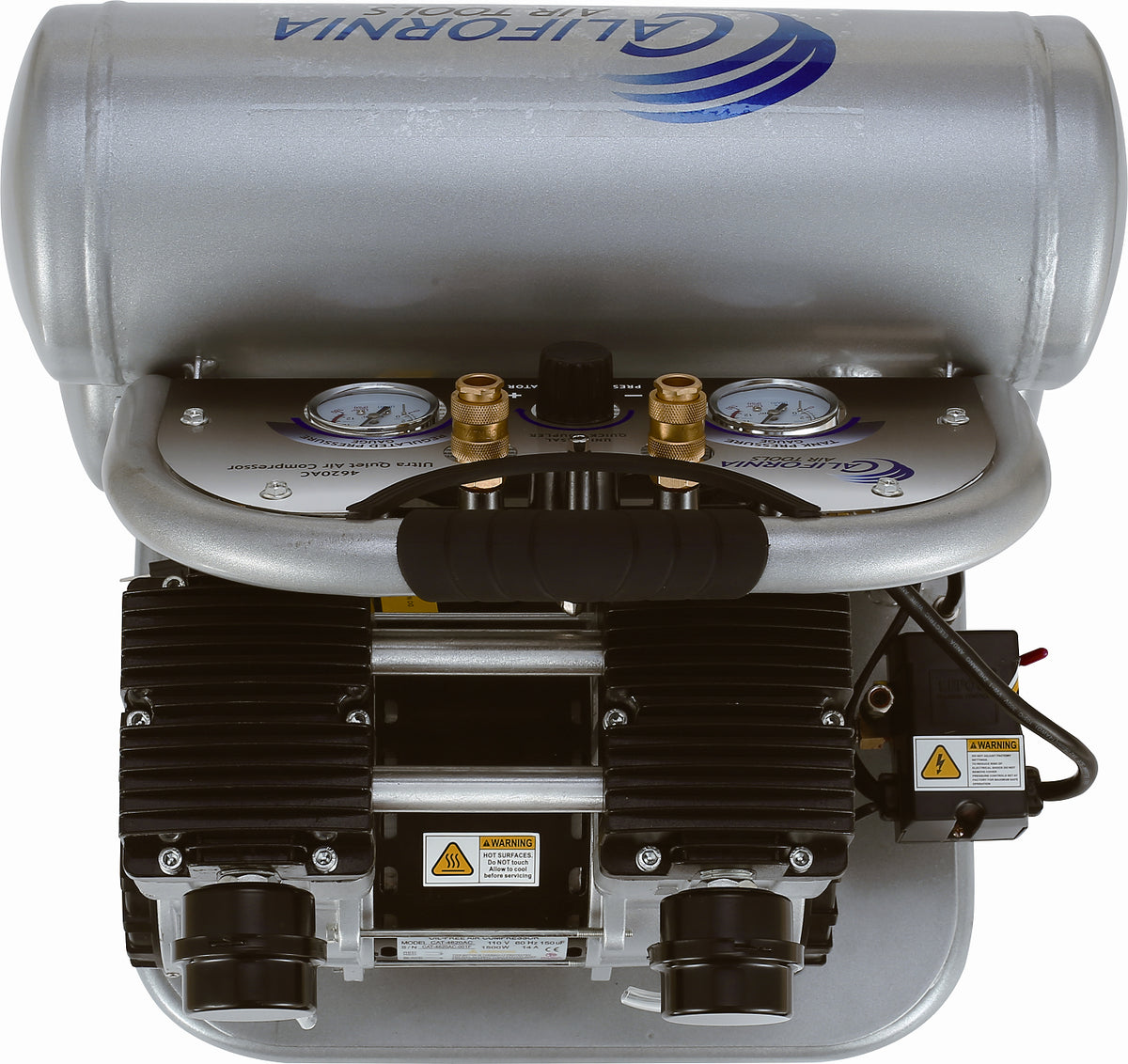 California Air Tools 4620AC-22060 Powerful 2.0 HP Ultra Quiet & Oil-Free 4.6 Gallon Air Compressor – 220V 60Hz