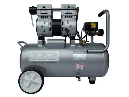 California Air Tools 8010A Ultra Quiet 1.0 HP Oil-Free 8-Gallon Aluminum Air Compressor – 4-Pack Bundle