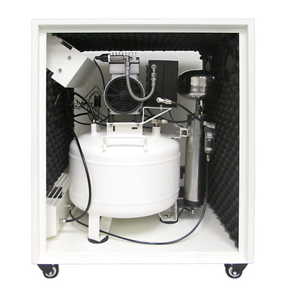 California Air Tools 8010DSPC 1.0 HP Ultra Quiet Oil-Free 8 Gallon Air Compressor with 80% Air Dryer & Soundproof Cabinet, 110V