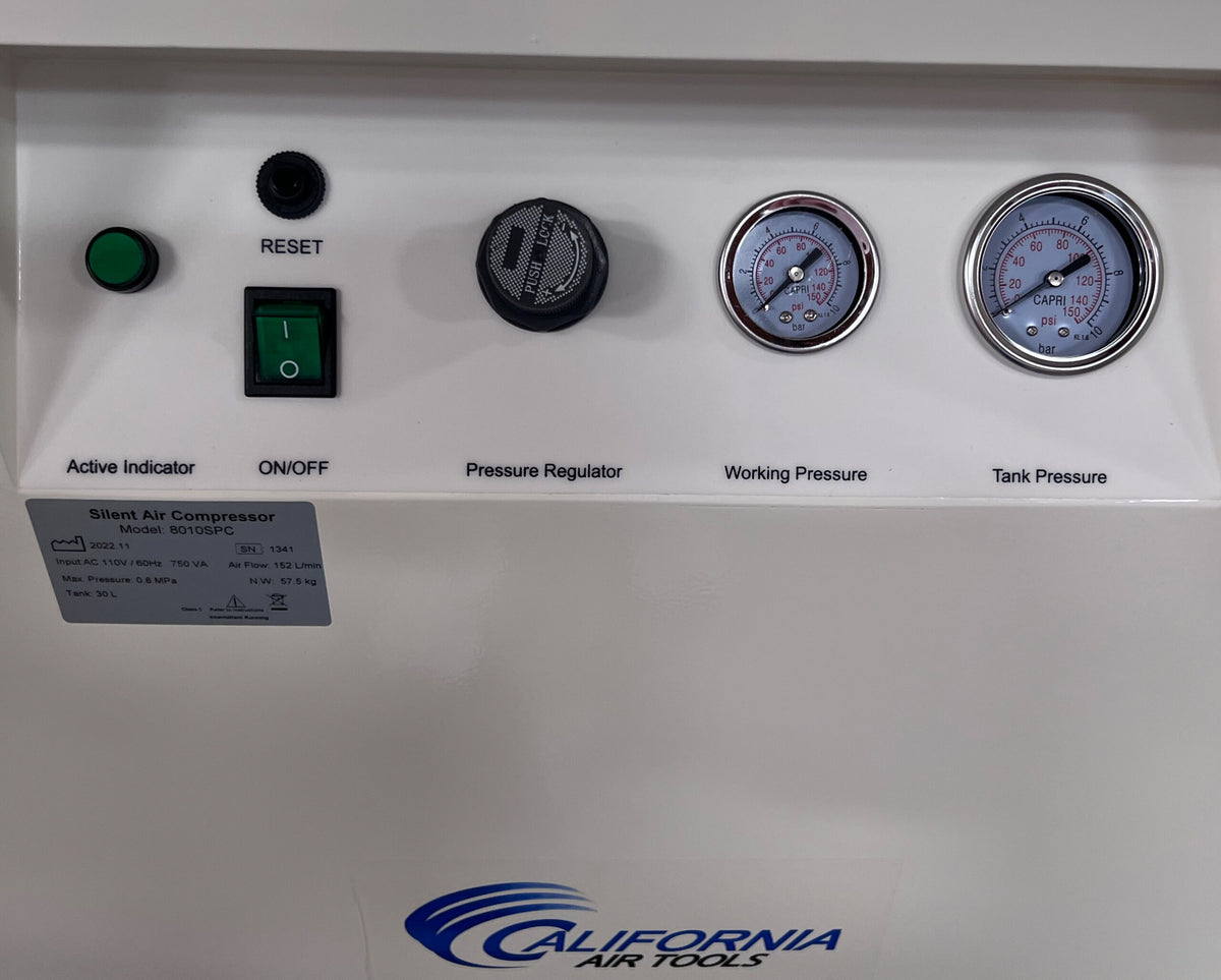 California Air Tools 8010SPC 1.0 HP Ultra Quiet Oil-Free Air Compressor with Sound Proof Cabinet