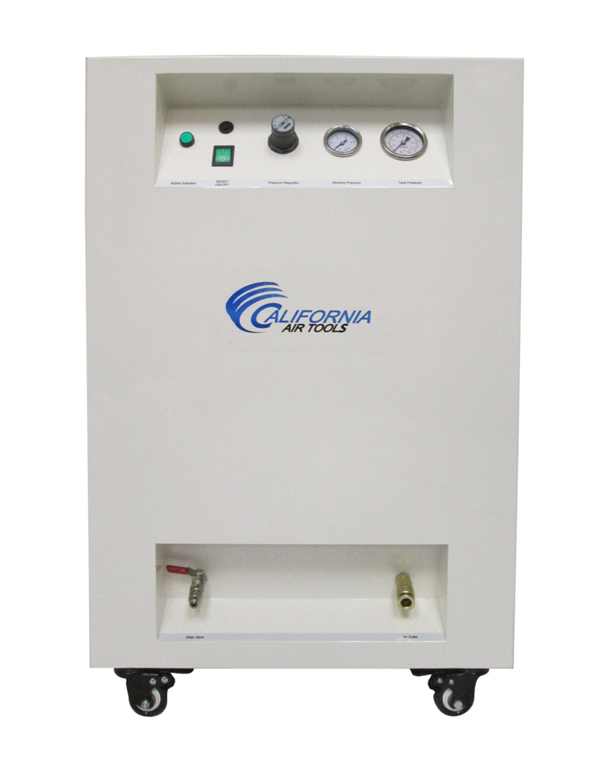 California Air Tools 8010SPC 1.0 HP Ultra Quiet Oil-Free 8 Gallon Air Compressor with Soundproof Cabinet, 110V