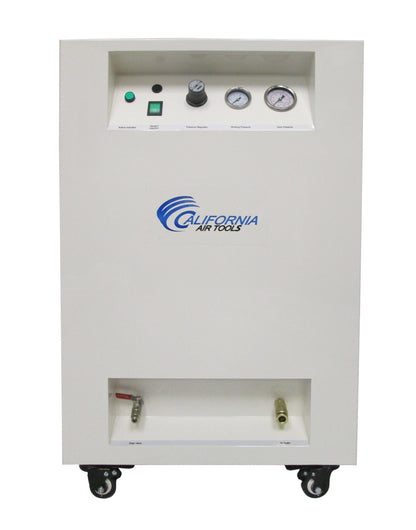 California Air Tools 8010SPCAD 1.0 HP Ultra Quiet Oil-Free 8 Gallon Air Compressor with Automatic Drain & Soundproof Cabinet, 110V