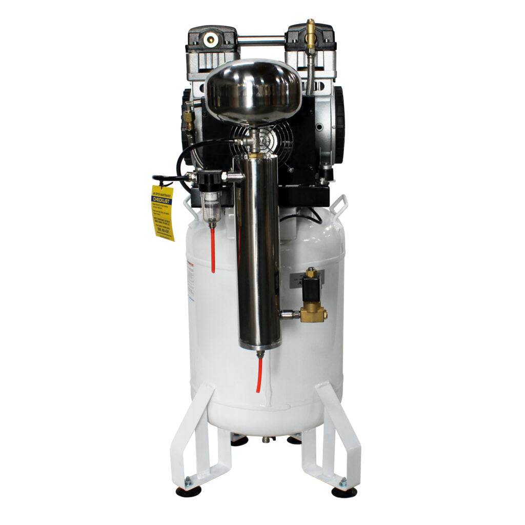 California Air Tools 10020DC-22060 Ultra Quiet 2.0 HP Oil-Free 10-Gallon Air Compressor with 80% Air Dryer – 220V 60Hz