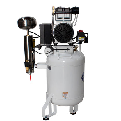 California Air Tools 10020DC-22060 Ultra Quiet 2.0 HP Oil-Free 10-Gallon Air Compressor with 80% Air Dryer – 220V 60Hz