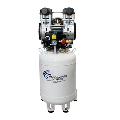 California Air Tools 10020DCAD-22060 Ultra Quiet 2.0 HP Oil-Free 10-Gallon Air Compressor with 80% Air Dryer and Automatic Drain – 220V 60Hz