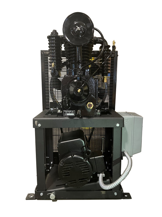 CASTAIR I51CUC1-S 5 HP Cube Air Compressor Power Unit – 17.5 CFM @ 175 PSI, Single Phase