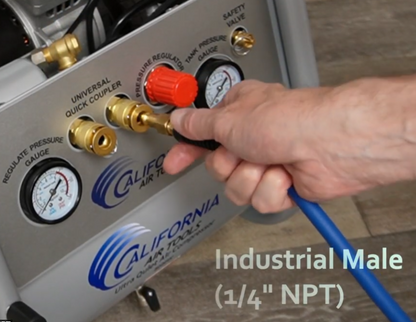 California Air Tools 4610ALFC Ultra Quiet 1.0 HP Oil-Free Lightweight 4.6-Gallon Air Compressor – Industrial Series