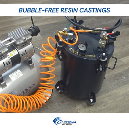 California Air Tools 365C 5 Gallon Pressure Pot for Resin Casting – 80 PSI