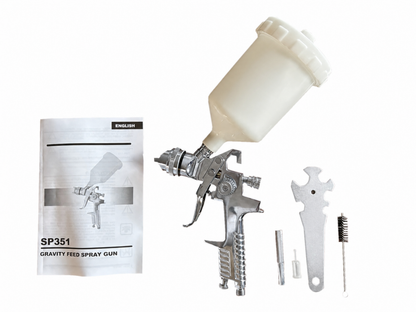 SPRAYIT SP-351 Conventional Gravity Feed Spray Gun – 1.4mm Nozzle