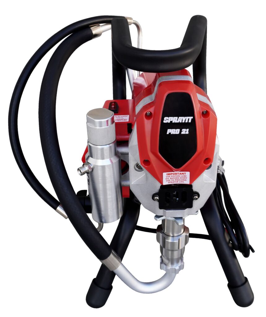 SPRAYIT PRO 21 Electric Airless Paint Sprayer – 1 HP, 3000 PSI